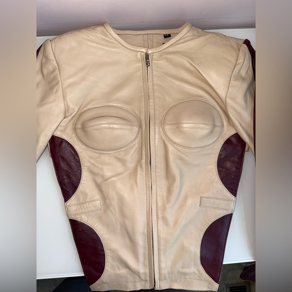 The Glamour Blueprint - Trieze Biker Jacket and Theory Skirt - Tan and Burgundy - Picture 2 of 12